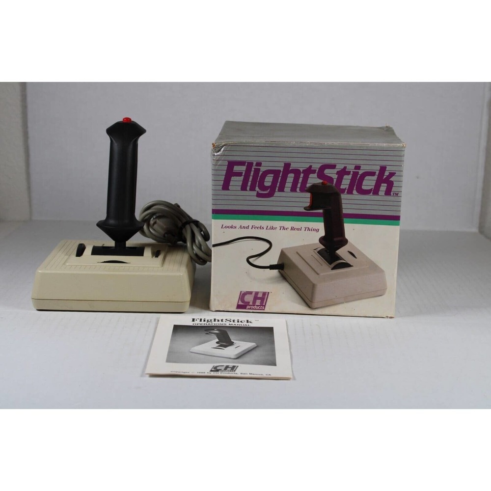 VTG CH Products "Flight Stick" Computer Video Game Controller Joystick RGB